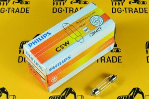 Лампа подсветки номера 12V C5W JCB (Philips) 720/10047