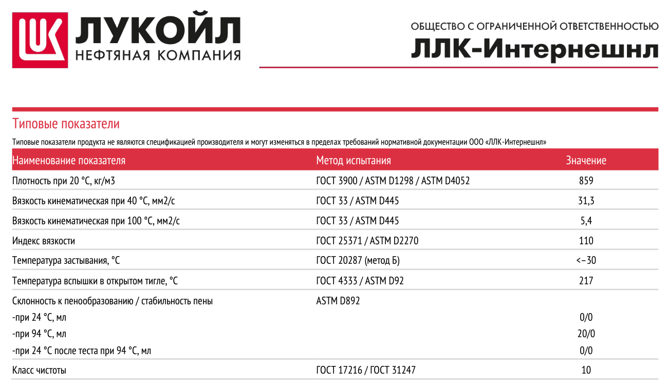 Масло гидравлическое LUKOIL GEYSER ST 32 (на розлив) 