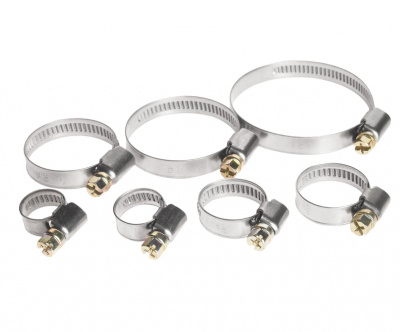 Хомут червячный (Нержавейка) 12-20 мм (3/4") 12-20 мм (3/4")