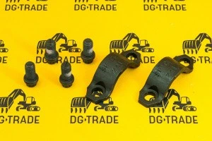 Комплект крепления крестовины (2 скобы + 4 болта) JCB (Original) 116/00525A